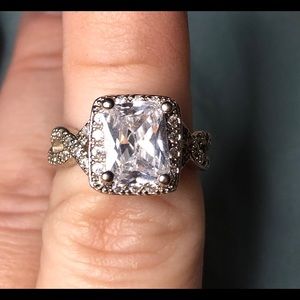 .925 sterling and cz ring